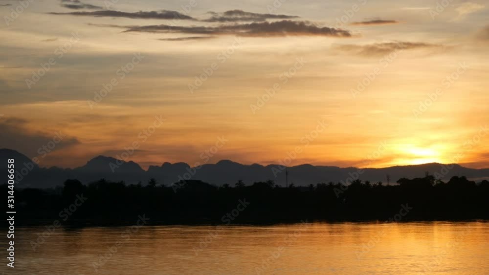 sunrise over lake . Beautiful natural landscape sunrise over lake . Beautiful natural landscape