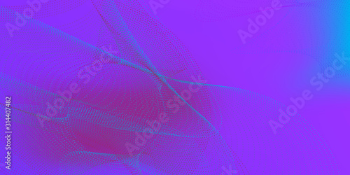 Motion Vector Illustration. Abstract Speed Technology Concept. Science, Technology Background. Abstract Blue, Purple Waves on the Dark.