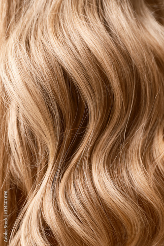 Healthy long female hair, closeup