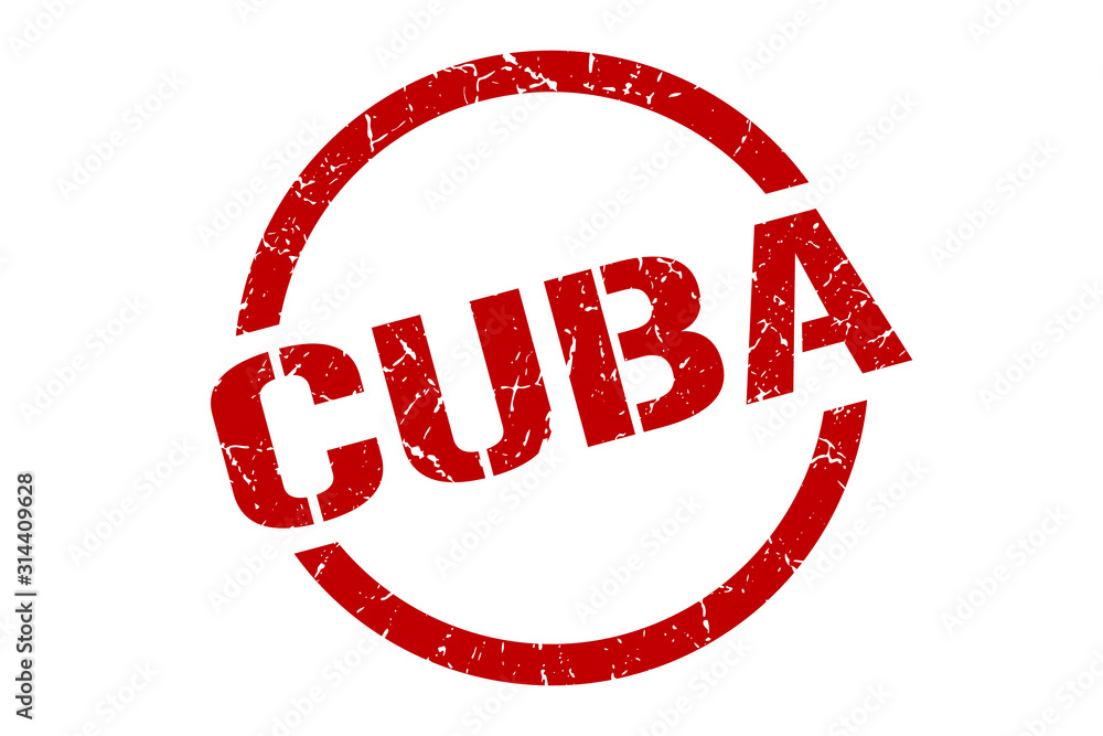 Cuba stamp. Cuba grunge round isolated sign Cuba stamp. Cuba grunge round isolated sign