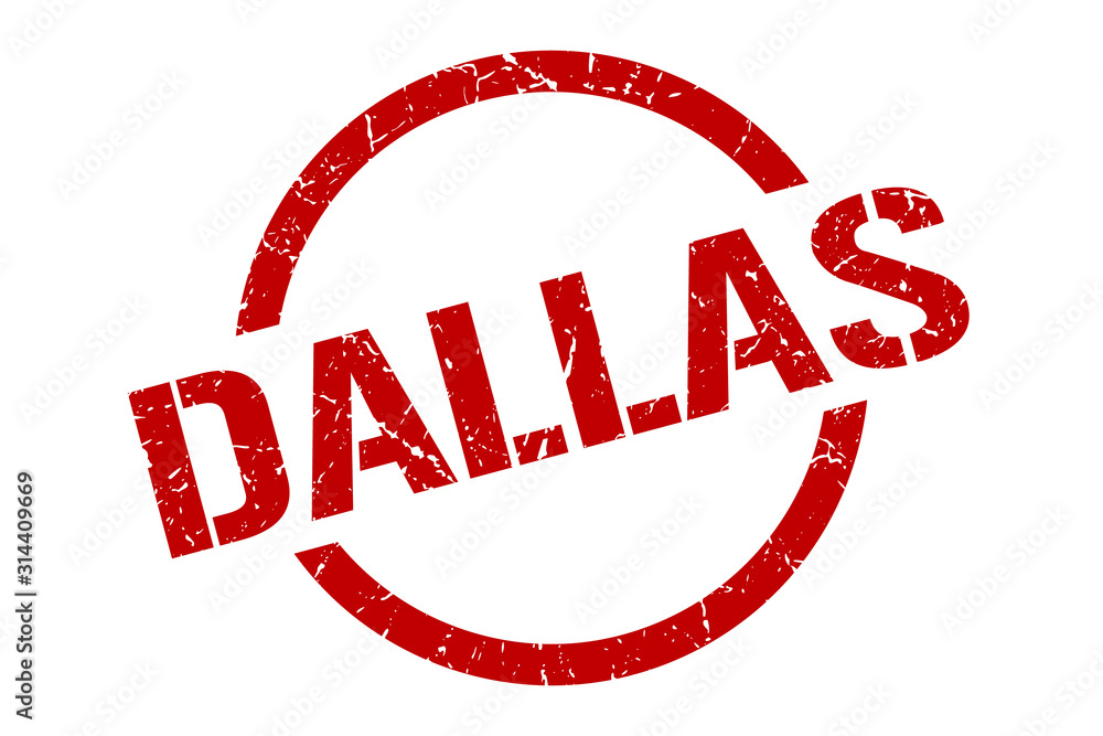 Dallas stamp. Dallas grunge round isolated sign Dallas stamp. Dallas grunge round isolated sign