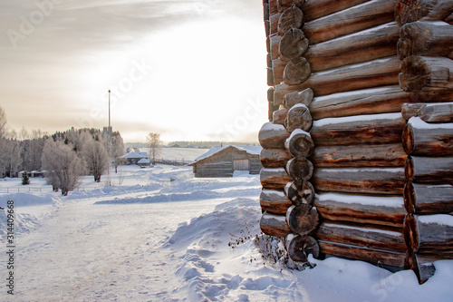 Wallpaper Mural Snow in the village Torontodigital.ca
