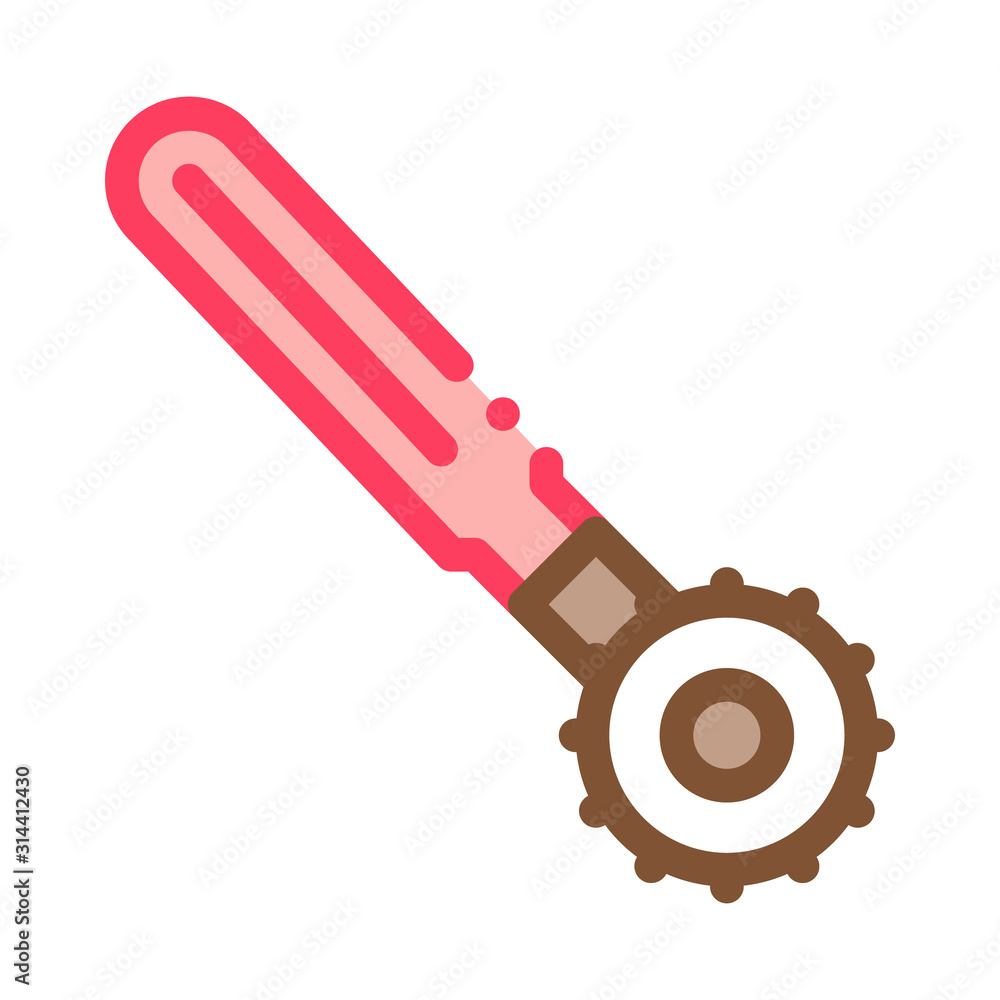 Sewing Equipment Icon Vector. Outline Sewing Equipment Sign. Isolated Contour Symbol Illustration