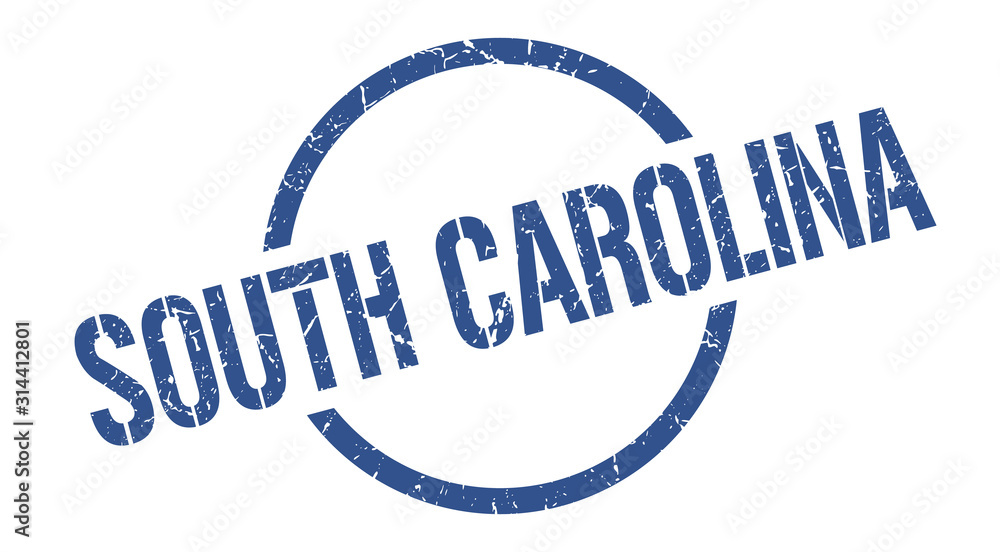 South Carolina stamp. South Carolina grunge round isolated sign South Carolina stamp. South Carolina grunge round isolated sign