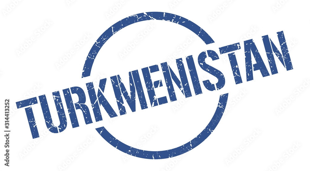 Turkmenistan stamp. Turkmenistan grunge round isolated sign Turkmenistan stamp. Turkmenistan grunge round isolated sign