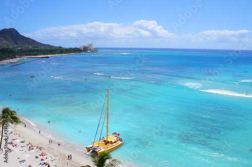 фотографія the landscape of waikiki beach