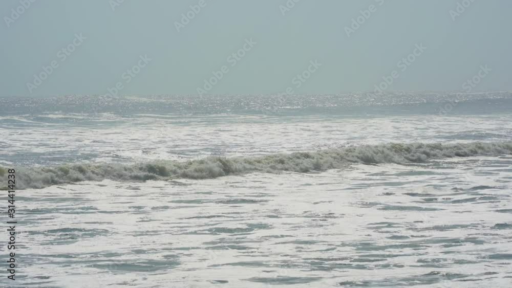 Atlantic Ocean waves crashing at Terrace Bay in the Skeleton Coast National Park in Namibia in Africa. Atlantic Ocean waves crashing at Terrace Bay in the Skeleton Coast National Park in Namibia in Africa.