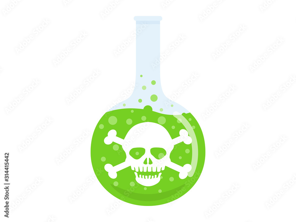 フラスコに入った毒薬のイラスト Stock Vector Adobe Stock