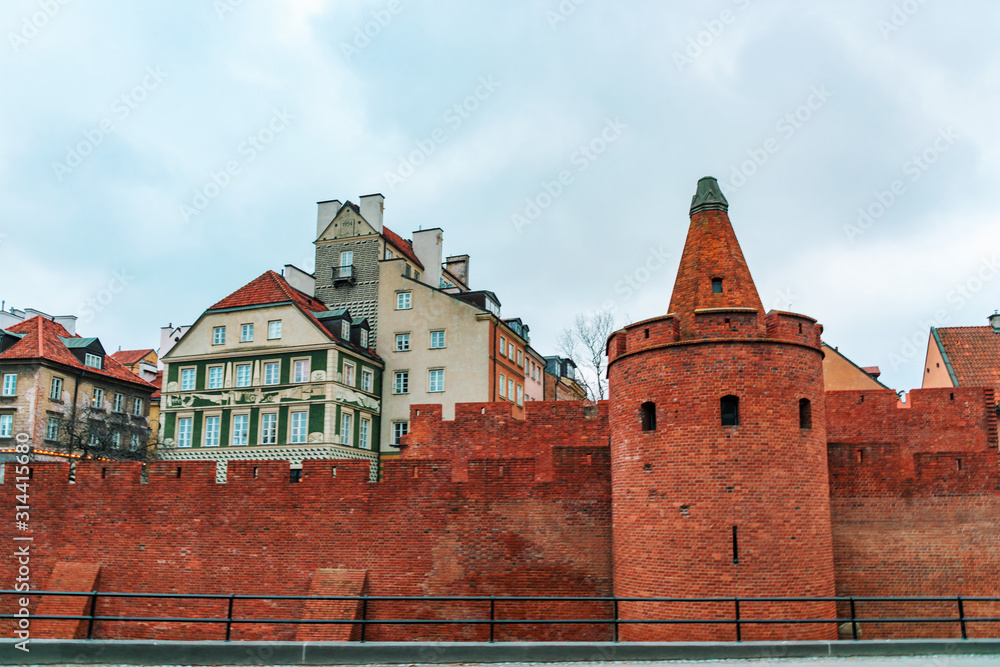 16th century Warsaw Barbican, element of the Warsaw defensive walls.