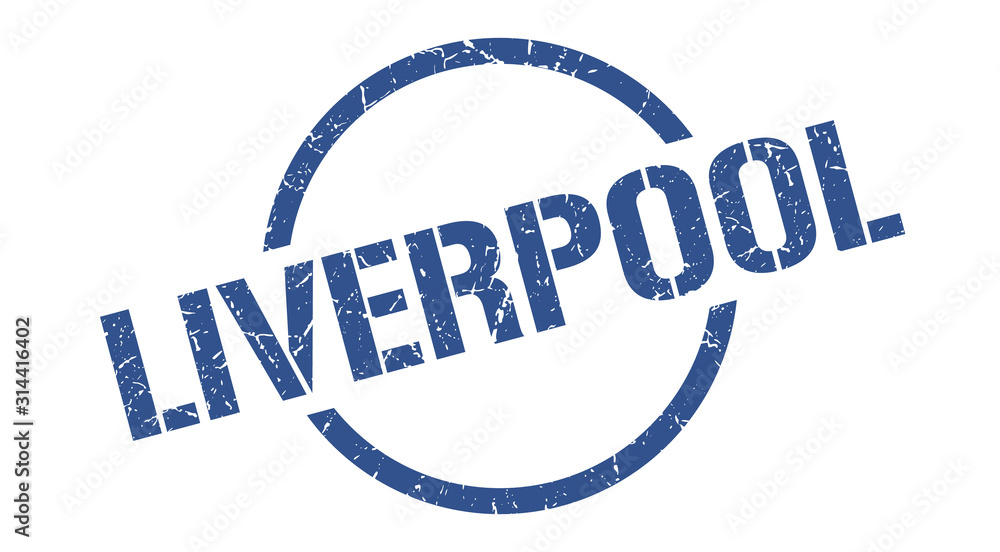 Liverpool stamp. Liverpool grunge round isolated sign Liverpool stamp. Liverpool grunge round isolated sign