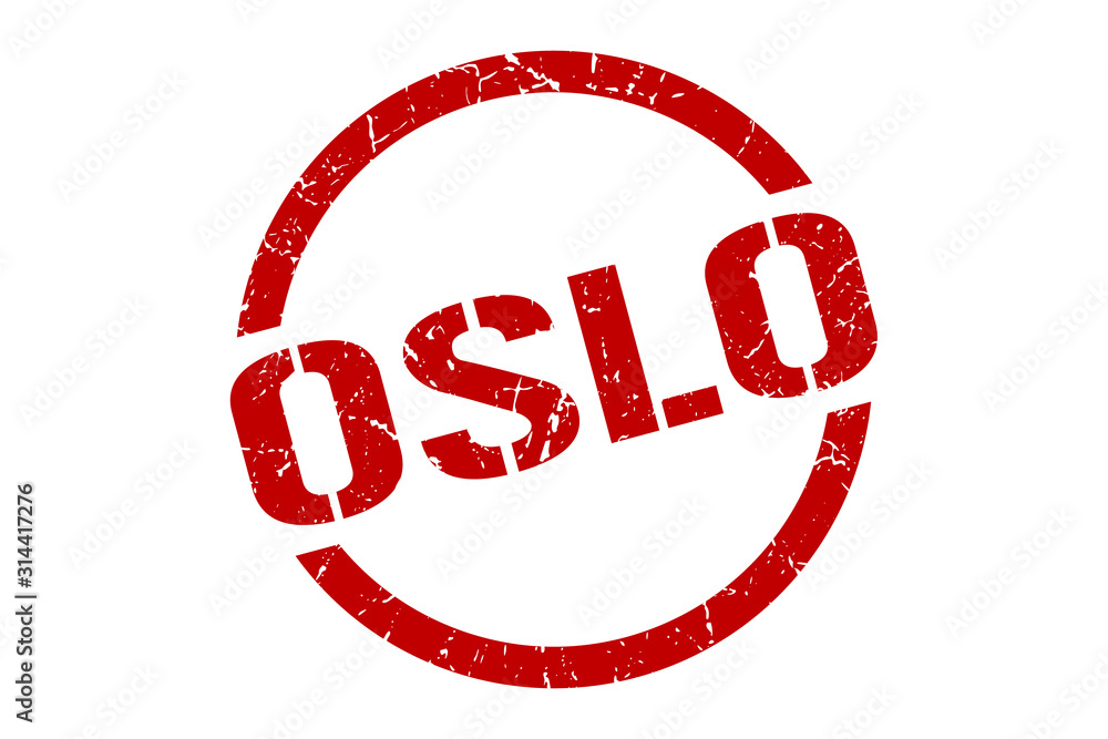 Oslo stamp. Oslo grunge round isolated sign Oslo stamp. Oslo grunge round isolated sign