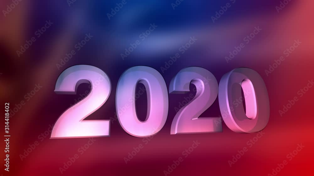 New year 2020 number animation, presentation backgrounds New year 2020 number animation, presentation backgrounds