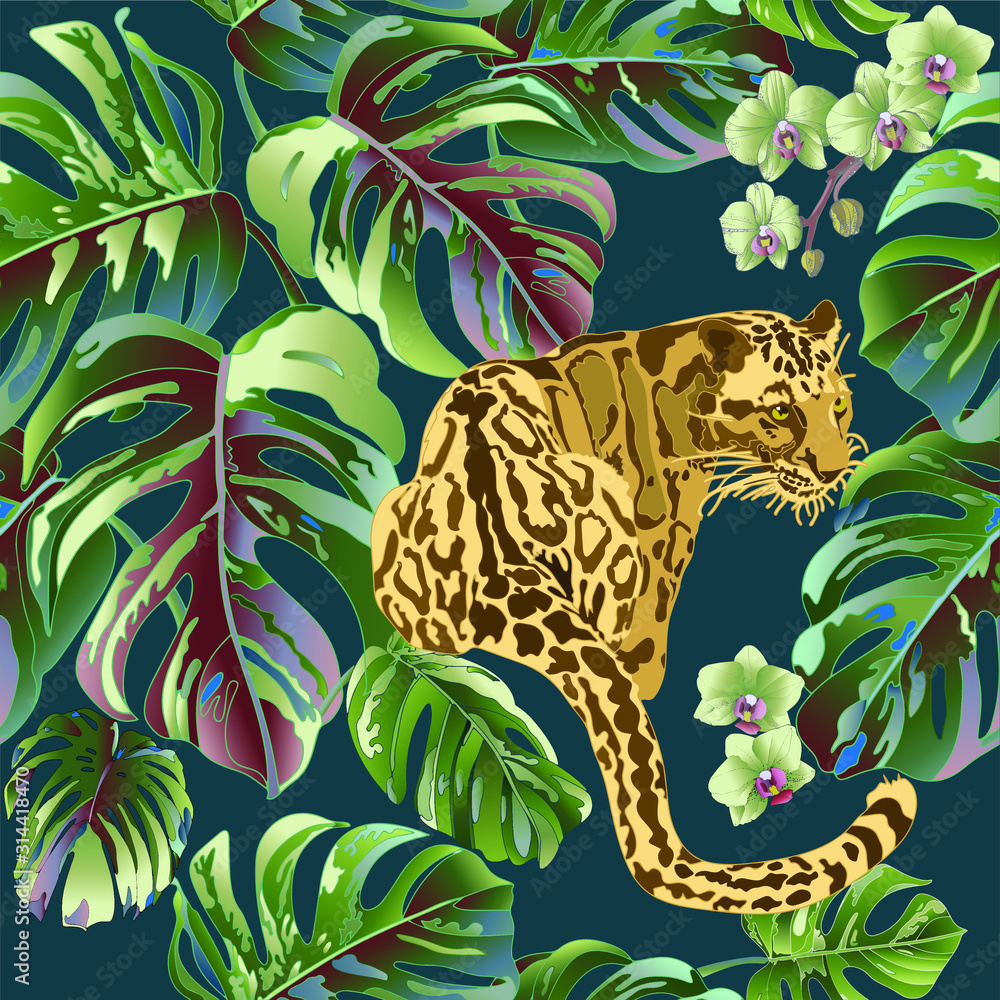 Jaguar Jungle Pattern