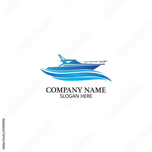 boat logo template,ship icon design,illustration element vector