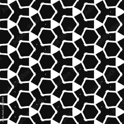 Abstract geometric pattern in ornamental style. Seamless desing texture.