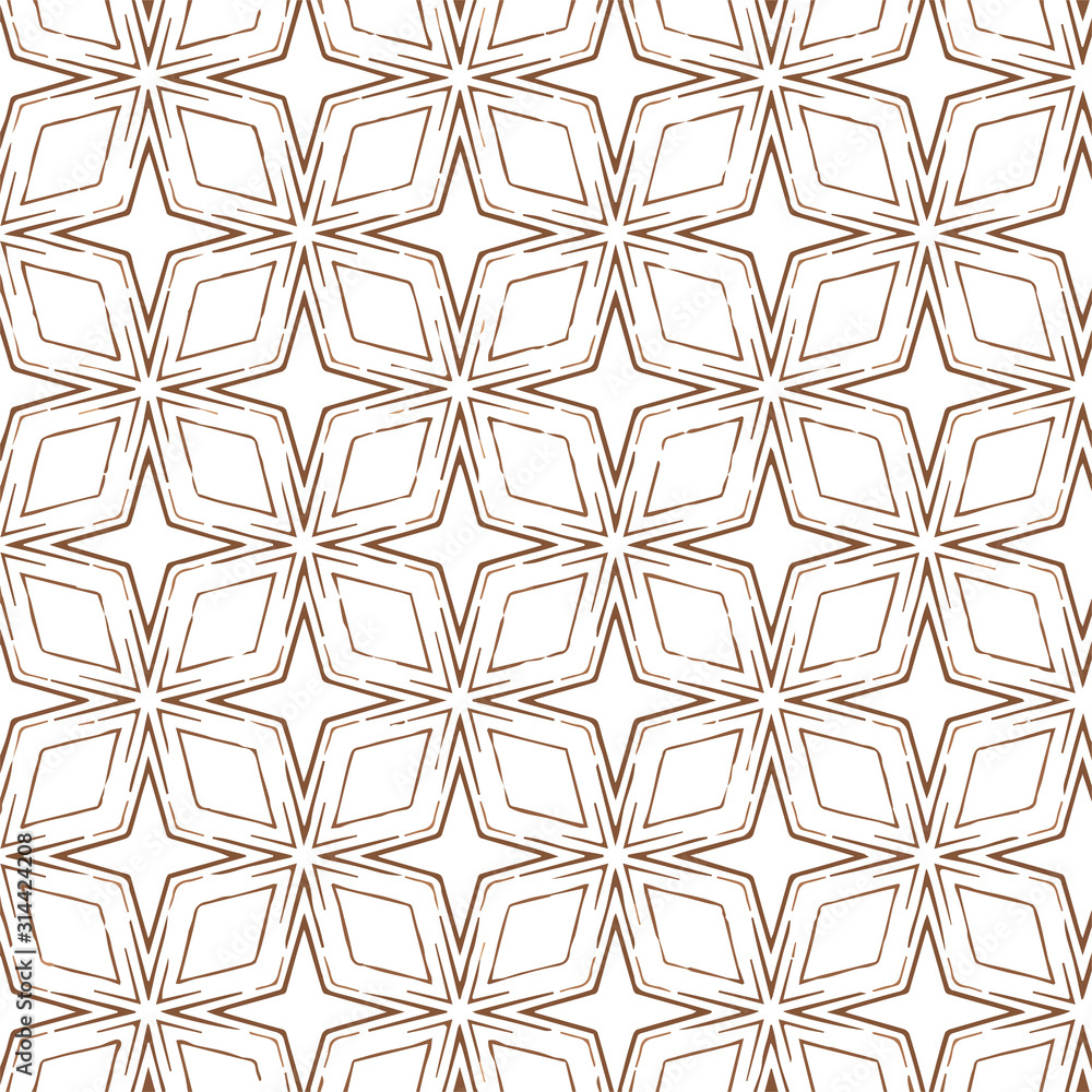 Fototapeta premium Abstract geometric pattern in ornamental style. Seamless desing texture.