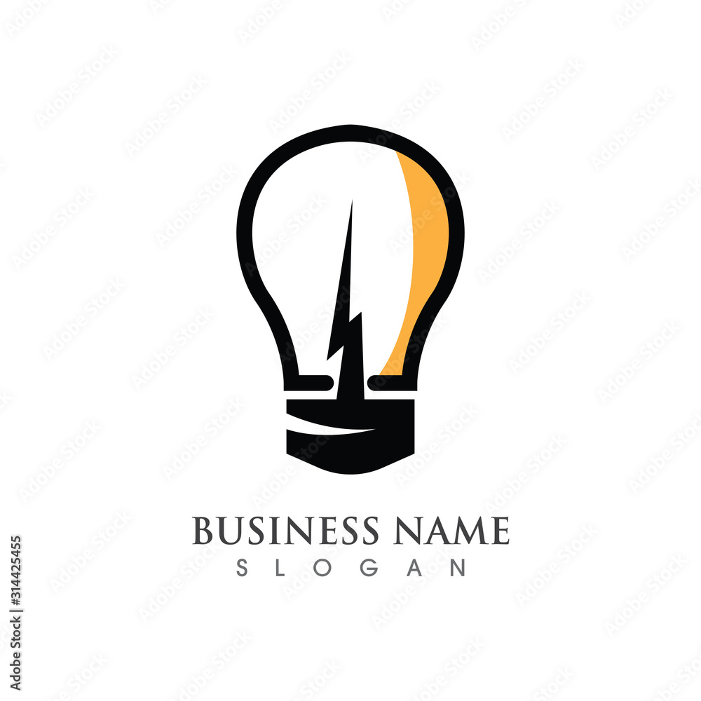 Light bulb creative Logo symbol vector template design Light bulb creative Logo symbol vector template design