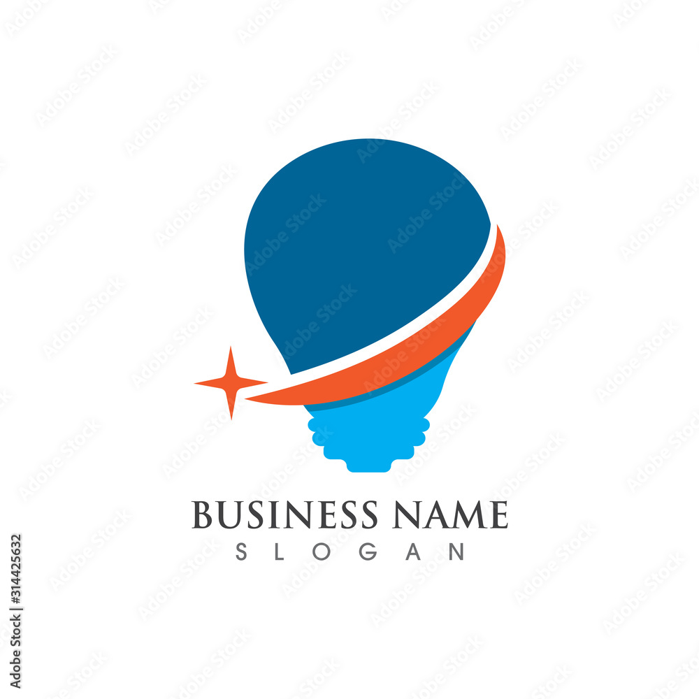 Light bulb creative Logo symbol vector template design
