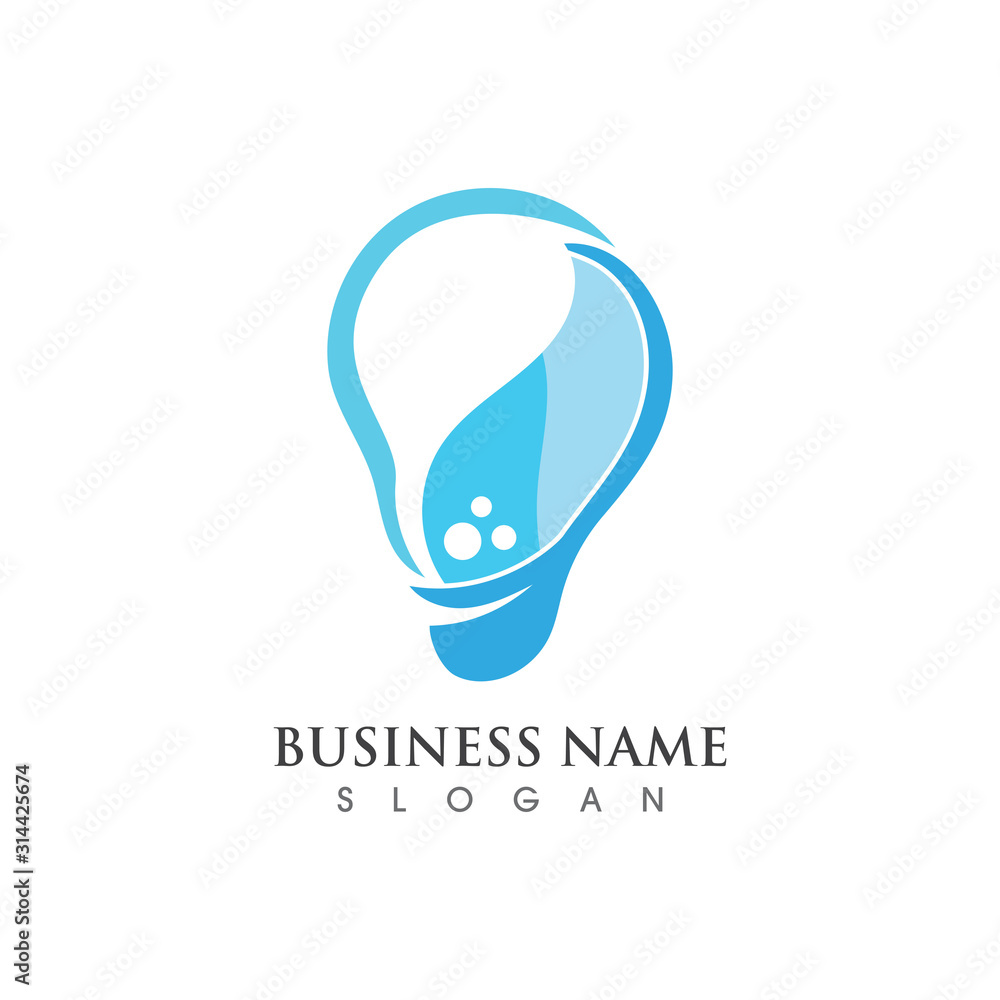 Light bulb creative Logo symbol vector template design Light bulb creative Logo symbol vector template design