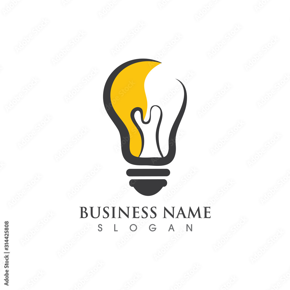 Light bulb creative Logo symbol vector template design Light bulb creative Logo symbol vector template design
