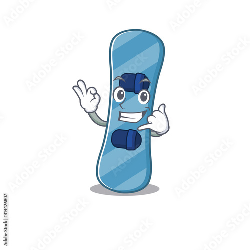 Call me funny snowboard mascot picture style