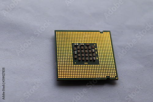 computer processor isolated on white background