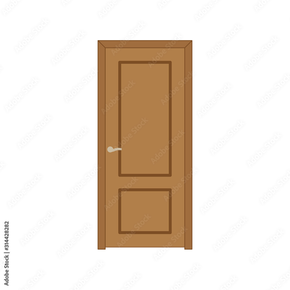 Door icon. Simple flat vector illustration Door icon. Simple flat vector illustration