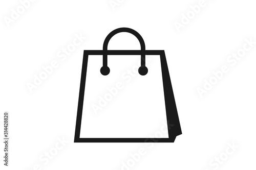 Shopping bag icon vector illustration
