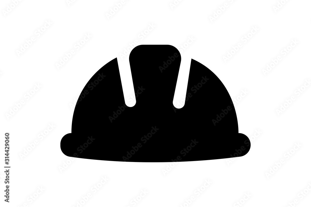 Construction worker helmet vector icon Construction worker helmet vector icon