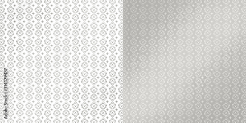 ハート模様（シルバー）