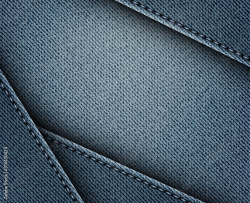 Denim background with triangles