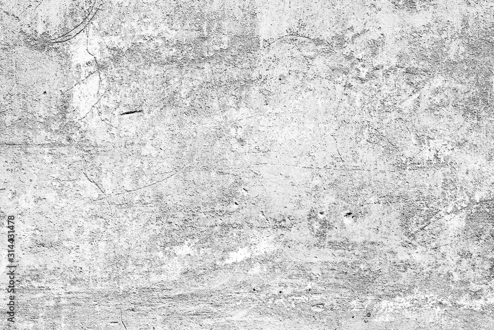 Obraz premium Texture of a concrete wall with cracks and scratches which can be used as a background
