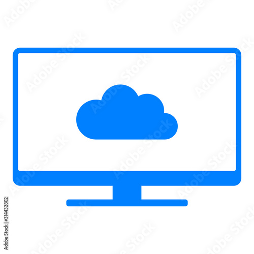 Wolke und Monitor
