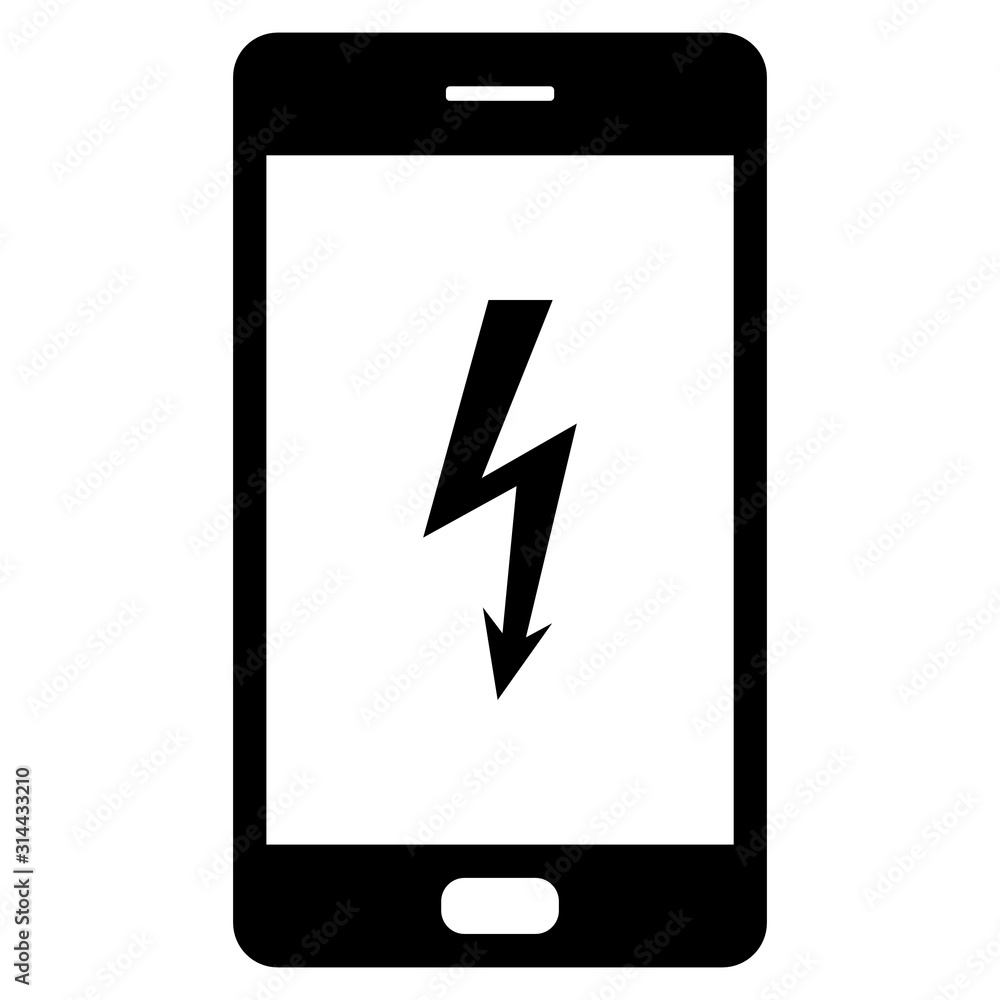 Blitz und Smartphone