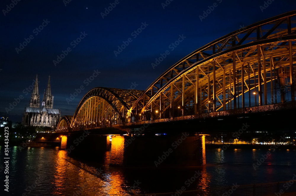 the Cologne cathedral and bridge in germany the Cologne cathedral and bridge in germany