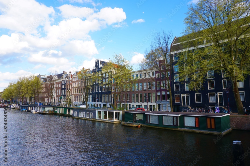 the cityscape of amsterdam, the netherlands