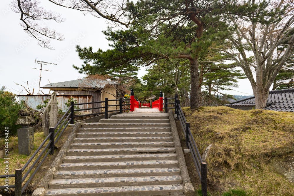 松島瑞巌寺五大堂階段とすかし橋