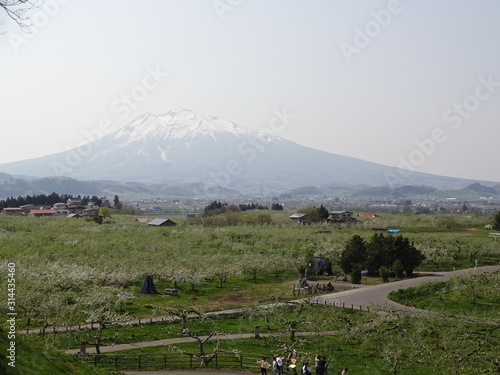 Mount Iwaki in Hirosaki, Japan photo