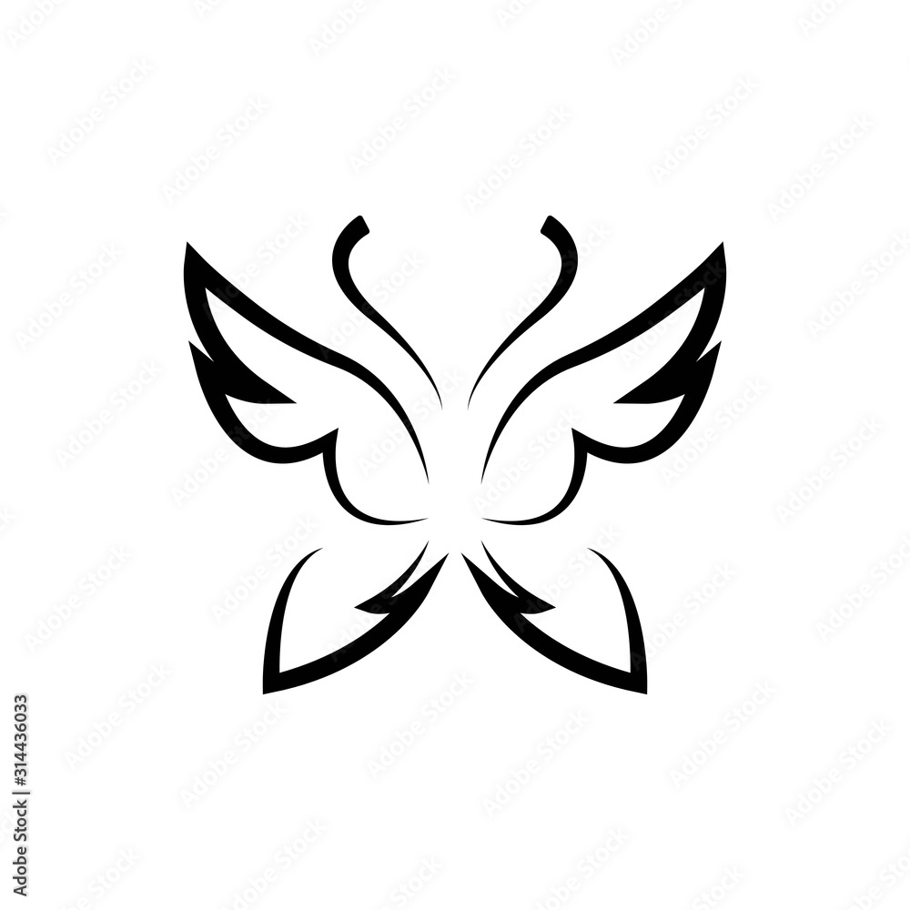 Obraz premium Butterfly Logo template Vector illustration.