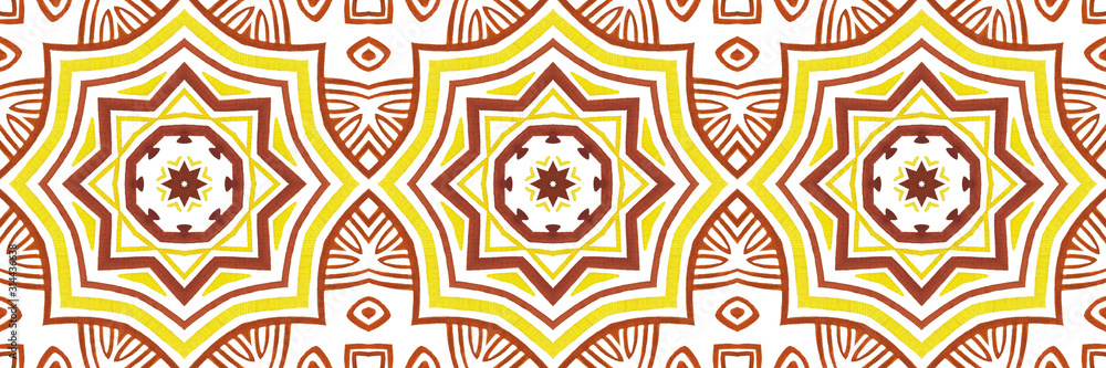 Stylized african tribal colorful motif in ethnic style. Geometric seamless pattern for site backgrounds, wallpaper, wrapping paper, fashion design and decor.