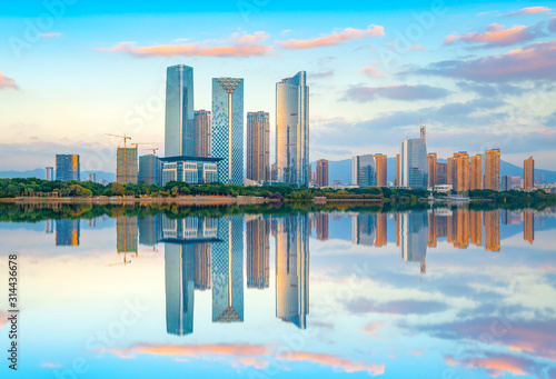 Photography Central Business District, North Bank of Minjiang River, Fuzhou City, Fujian Pro