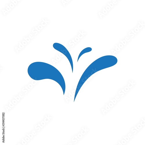 Bild auf Leinwand Water Splash logo