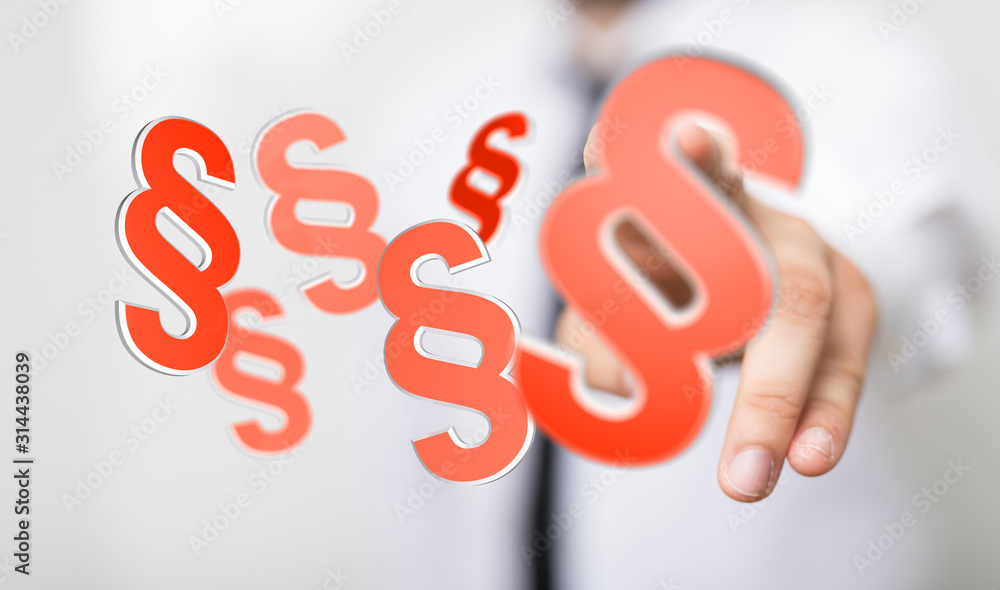 paragraph law sign digital in hand paragraph law sign digital in hand