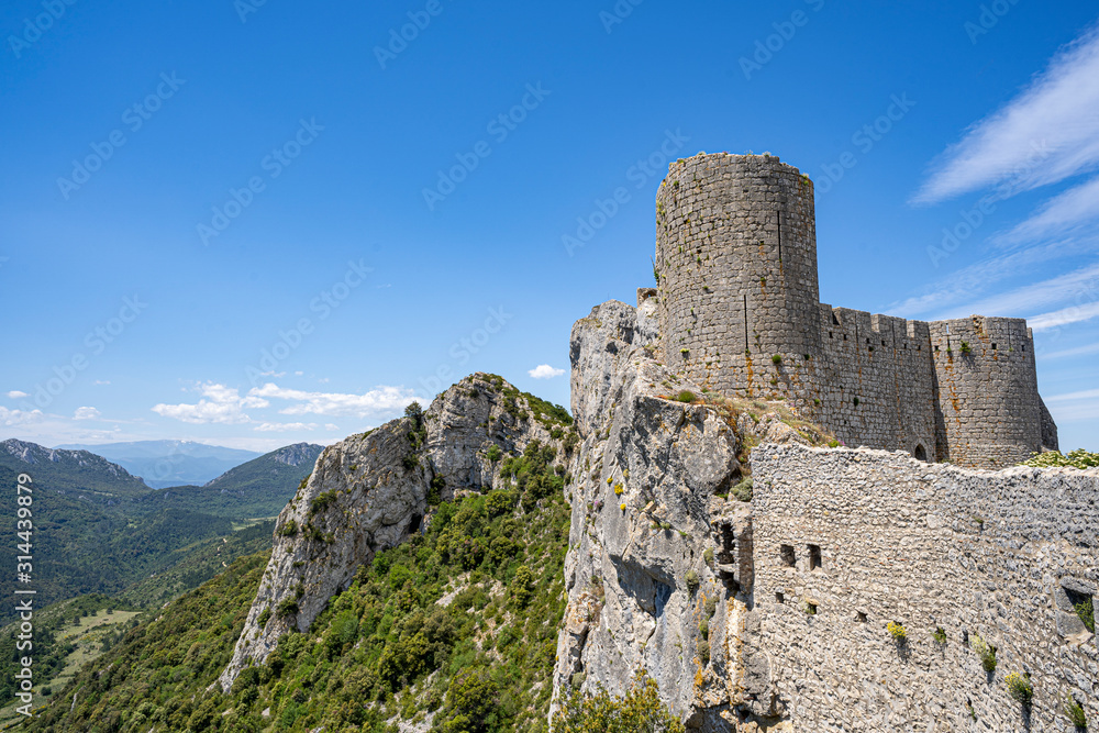 Chateau Peyrepertuse in Südfrankreich, Roussilion