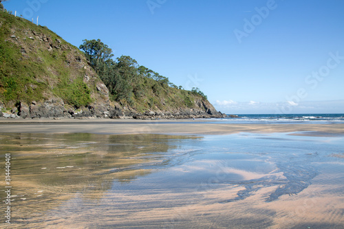 Cliff and Reflection at Barayo Beach; Asturias