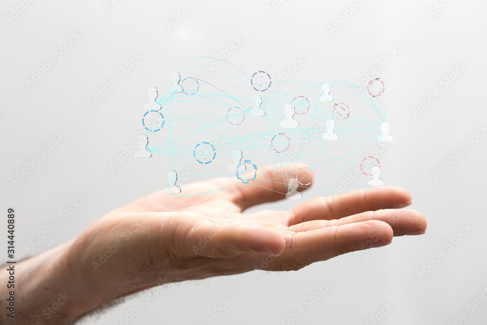 Social networking scheme - Mixed media Social networking scheme - Mixed media