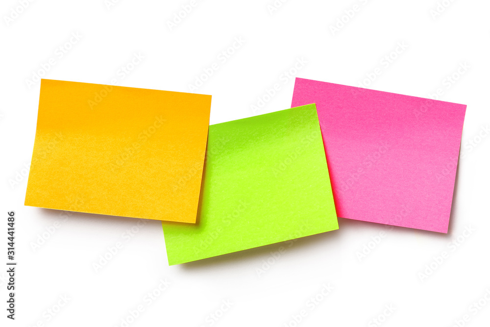 Bright blank stickers, isolated on white Bright blank stickers, isolated on white