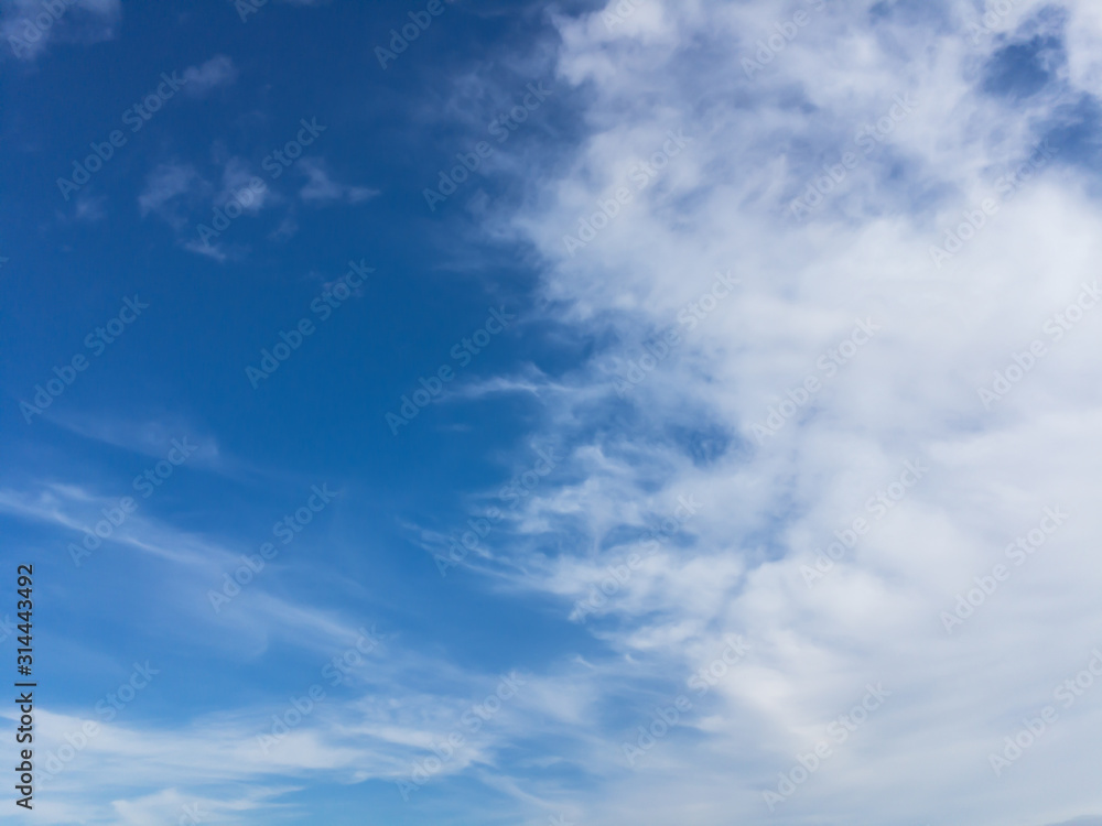 blue sky with clouds