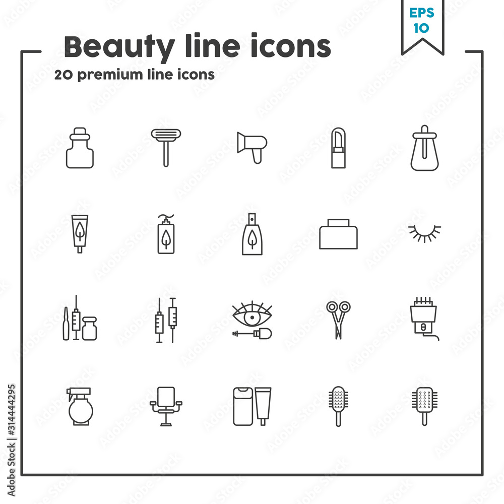 Cosmetics thin line icon. Concept of women’s beauty service, cosmetics. Vector illustration symbol elements for web design and apps. Cosmetics thin line icon. Concept of women’s beauty service, cosmetics. Vector illustration symbol elements for web design and apps.