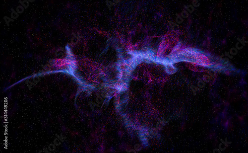 smoke on black background